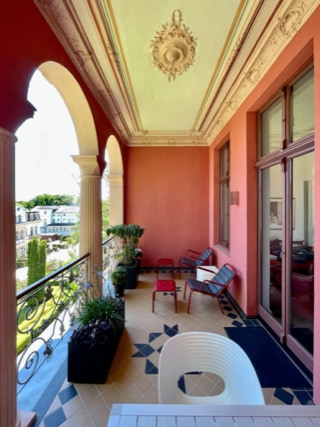 Loggia, Apartment, Villa Hintze in Heringsdorf